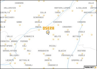 map of Osera