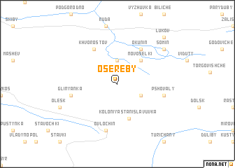 map of Osereby