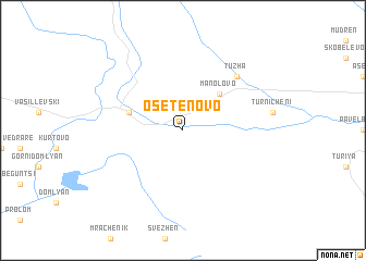 map of Osetenovo