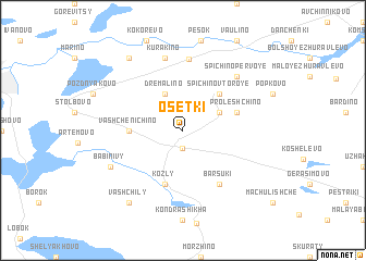 map of Osetki