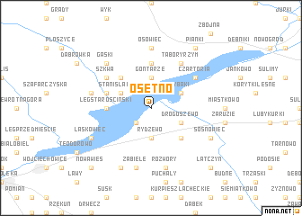 map of Osetno