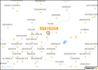 map of Oseyevka