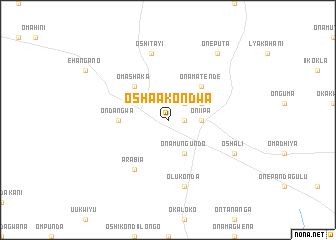 map of Oshaakondwa