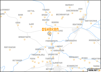 map of Oshakan