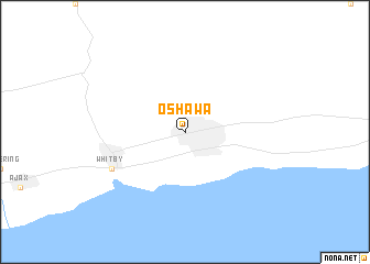 map of Oshawa