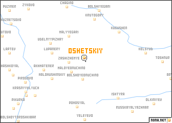 map of Oshetskiy