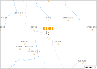 map of Oshie