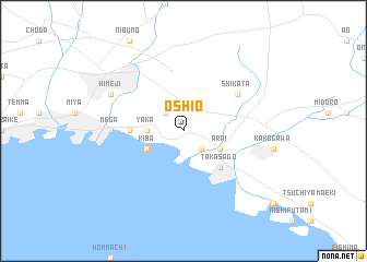 map of Ōshio