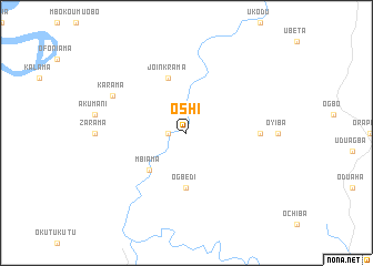 map of Oshi