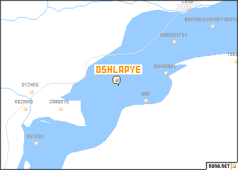 map of Oshlap\