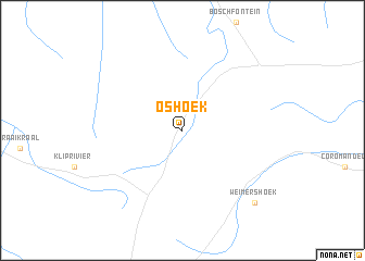 map of Oshoek