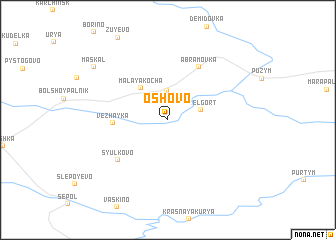 map of Oshovo