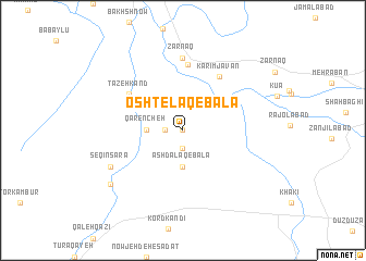 map of Oshtelaq-e Bālā