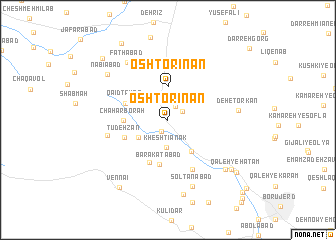 map of Oshtorīnān