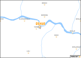 map of Oshwe