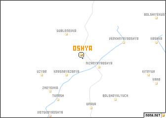 map of Osh\