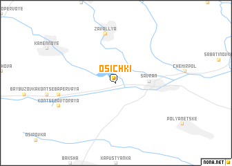 map of Osichki