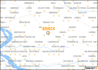 map of Osieck