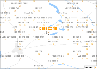 map of Osieczna