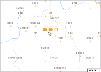 map of Osi Ekiti