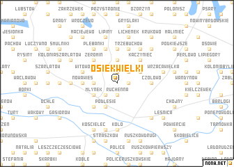 map of Osiek Wielki