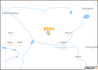 map of Osiek