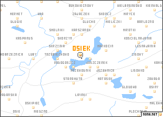 map of Osiek