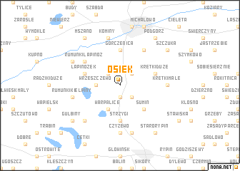 map of Osiek