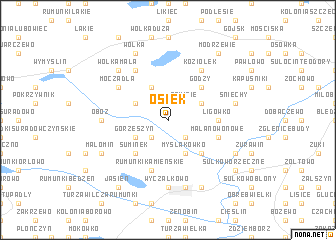 map of Osiek