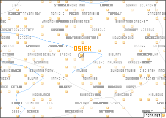 map of Osiek