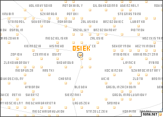 map of Osiek