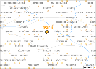 map of Osiek