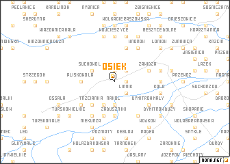 map of Osiek