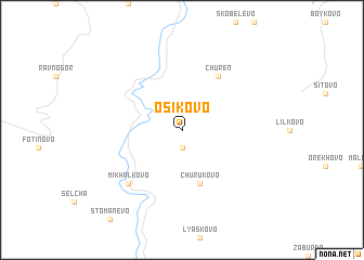 map of Osikovo