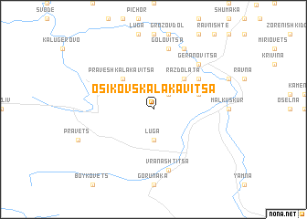 map of Osikovska Lakavitsa