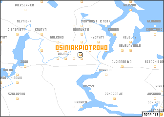 map of Osiniak-Piotrowo