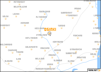 map of Osinki