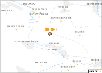 map of Osinki