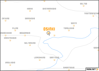 map of Osinki