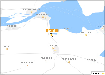 map of Osinki