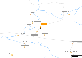 map of Osinniki