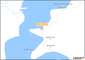 map of Osinnik