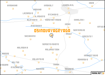 map of Osinovaya Gryada