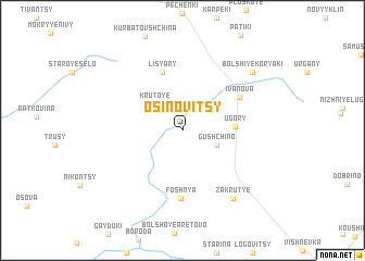 map of Osinovitsy