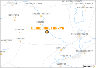 map of Osinovka Vtoraya