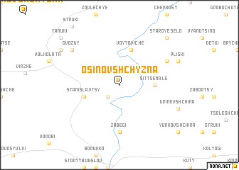 map of Osinovshchyzna