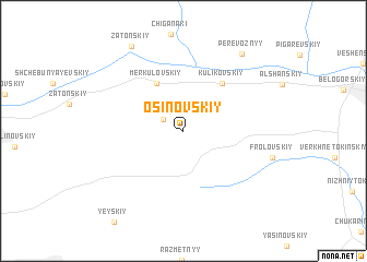 map of Osinovskiy
