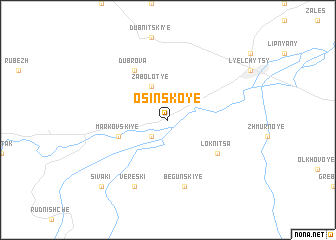 map of Osinskoye