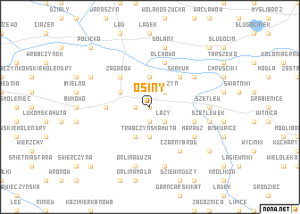 map of Osiny