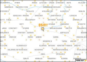 map of Osiny